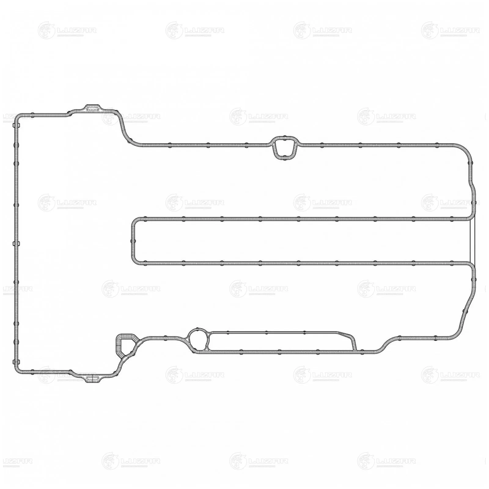 Прокладка клапанной крышки (тонкая) LUZAR LES 22107
