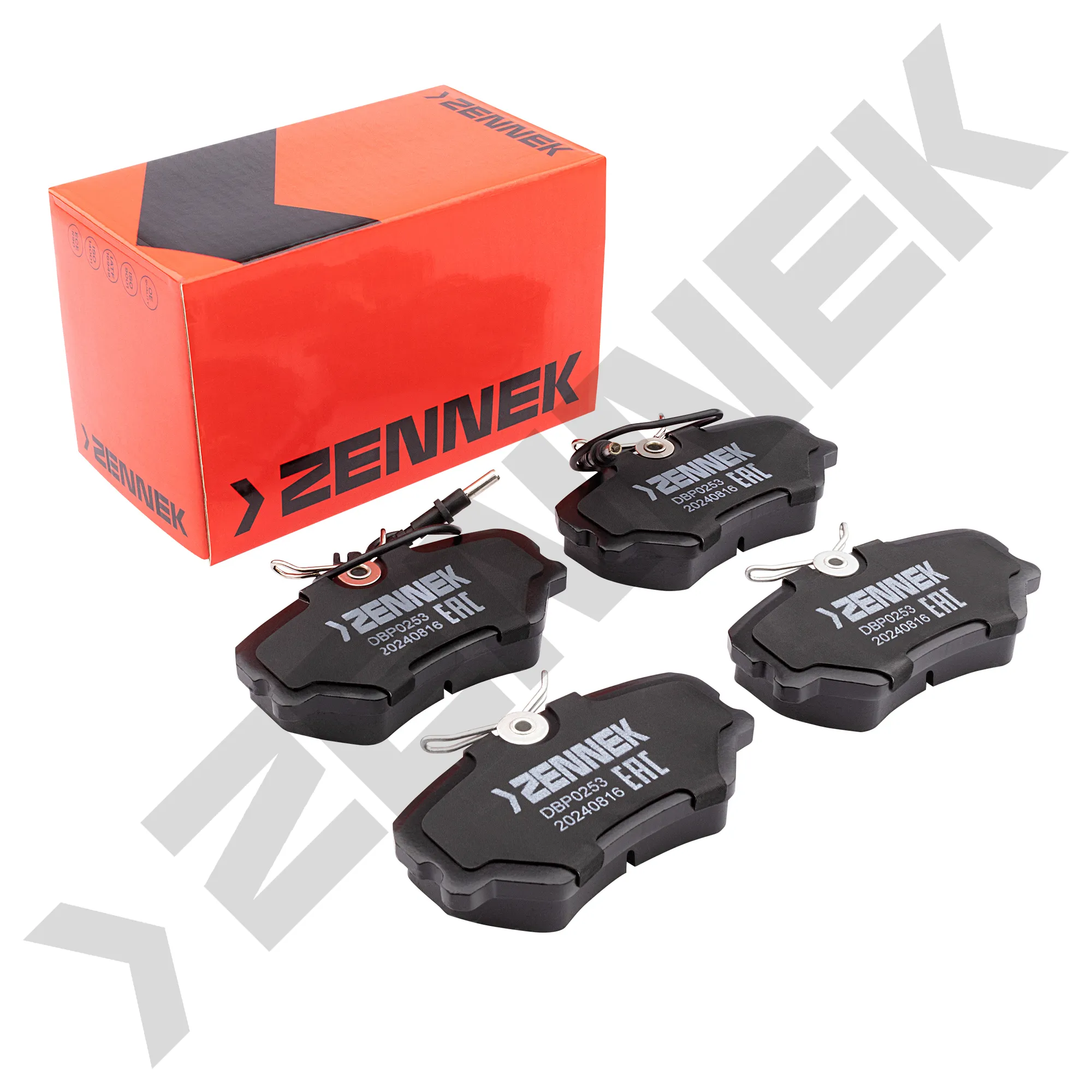 Колодки тормозные дисковые передние PEUGEOT 405 87-99, ZENNEK DBP0253