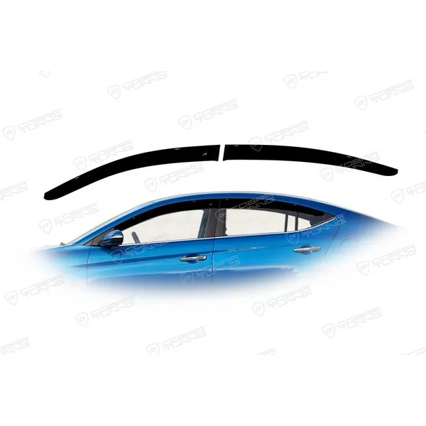 Дефлектора на окна Hyundai Elantra VI Sd 2016EuroStandard деф.окон Cobra Tuning HE24916