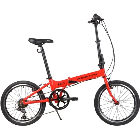 Велосипед 20 складной Novatrack TG-20 alloy 3.6_S (2020) количество скоростей 6 рама алюминий 12,5 красный