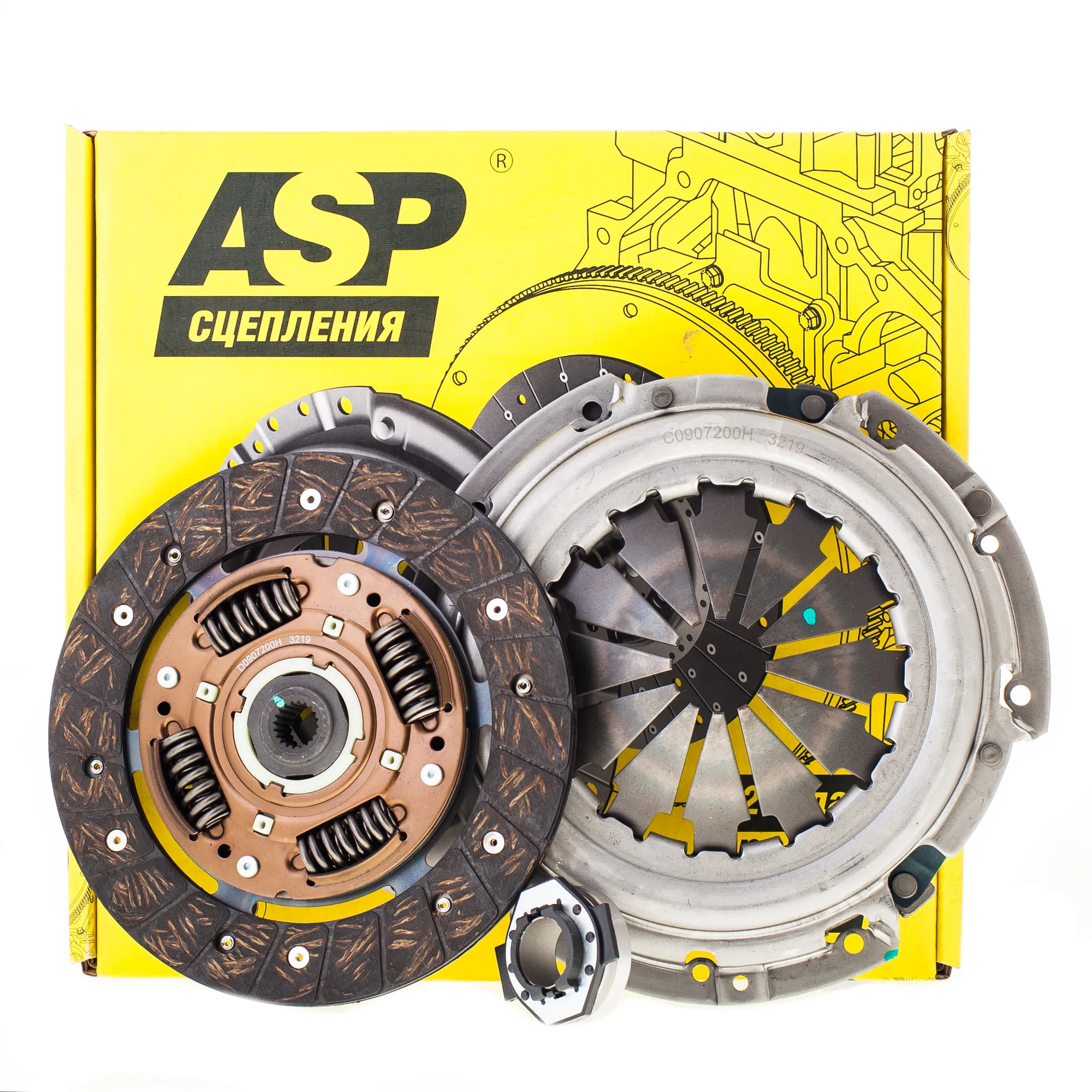 Сцепление в сборе FIAT Doblo/Albea/Marea all 1.4/1.6L 8V/16V ASP MENSAN A0907200H