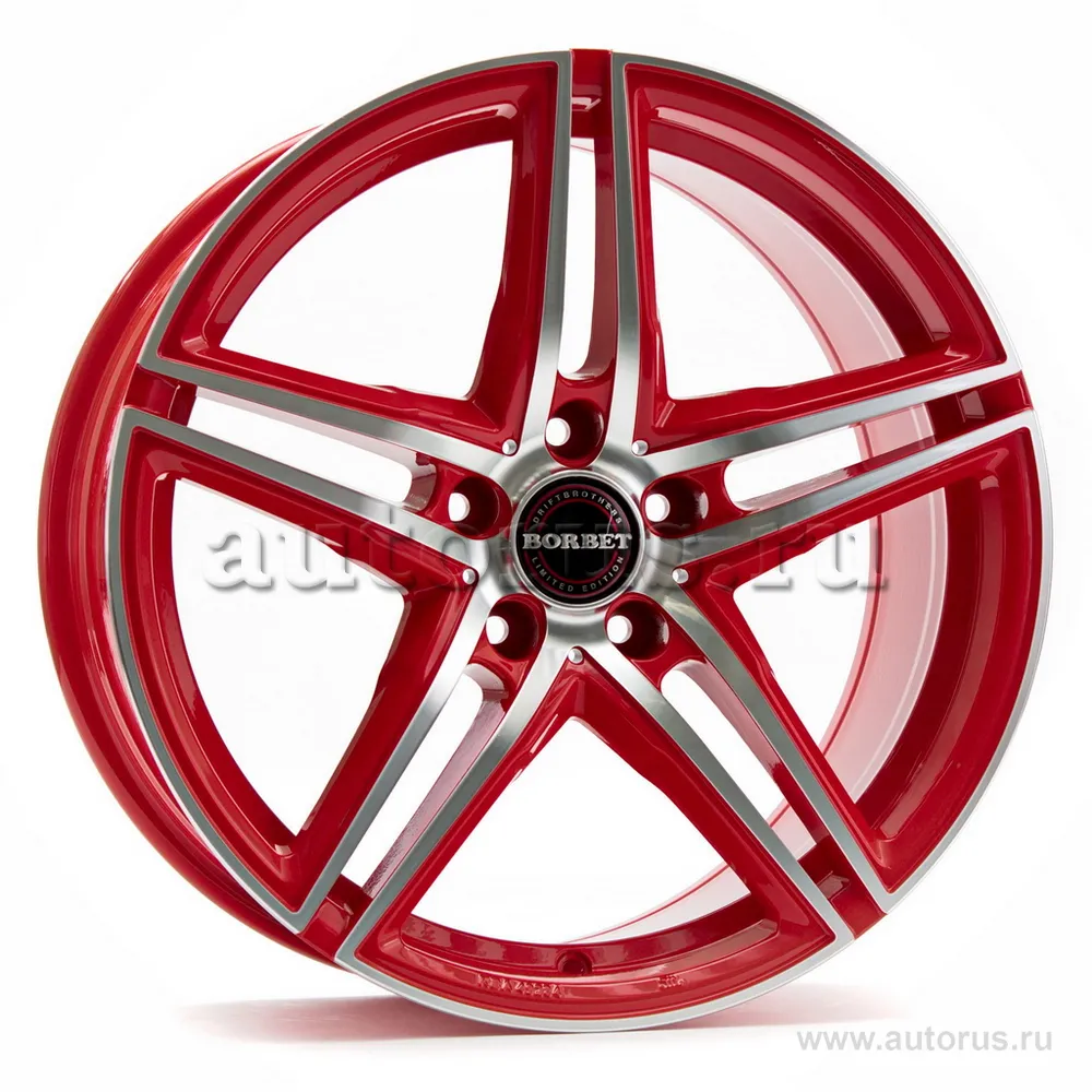 Диск литой R18 8J 5x112/72.5 ET35 BORBET XRT Red Front Polished 222033