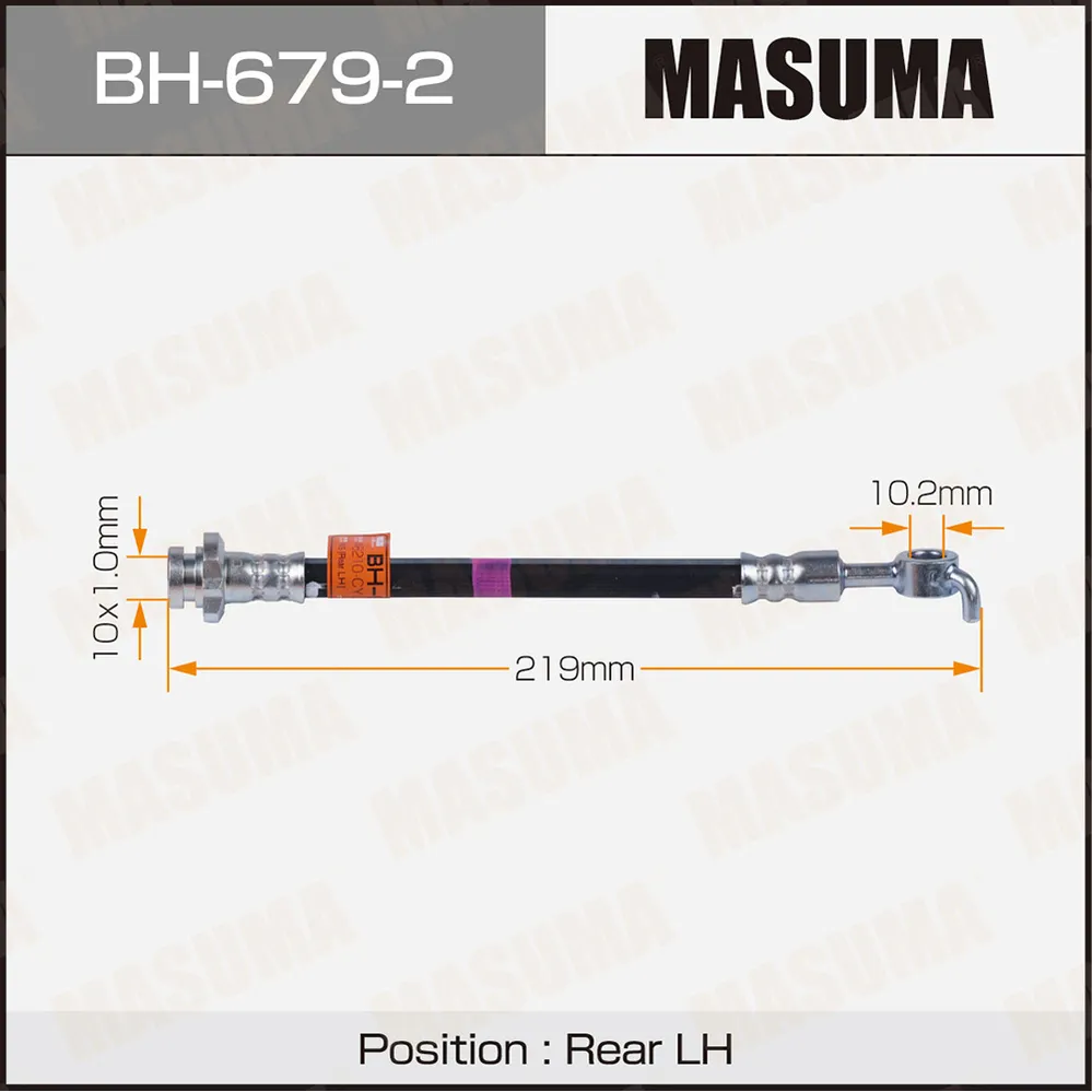 Шланг тормозной MASUMA BH-679-2