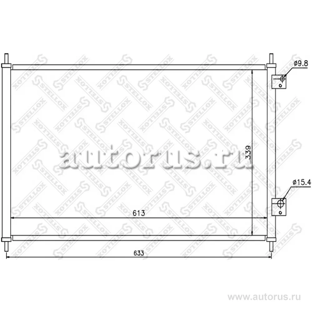 Радиатор кондиционера Honda Civic 1.4/1.6 01> STELLOX 10-45351-SX