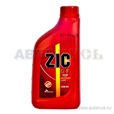 Масло трансмиссионное ZIC G-F TOP 75W90 синтетическое 1 л 137103