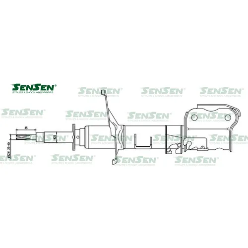 Аморт. перед. прав. Nissan PATHFINDER (R50) 3.3-3.3(3.3)\ SENSEN 42141184