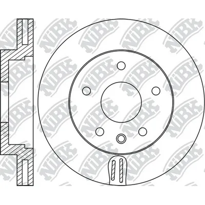 Диск тормозной VW TOUAREG (02-10) AUDI Q7 (06-) передний (1шт.) NIBK RN1745SET