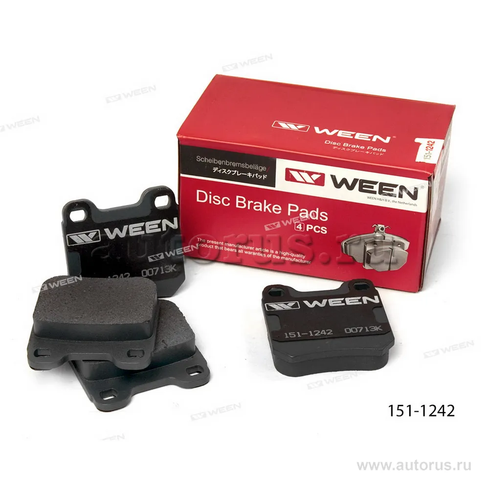 Тормозные колодки дисковые задние CHEVROLET Astra, Astra Hatchback, Astra Saloon, Om WEEN 151-1242
