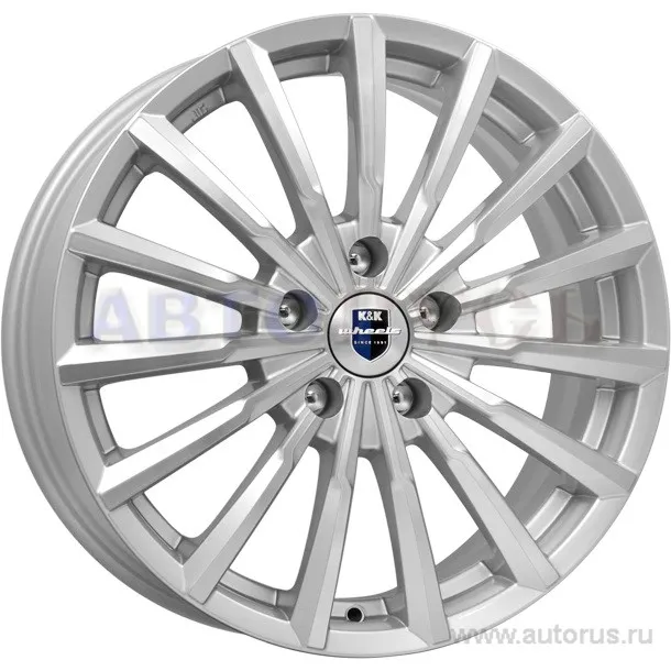 Диск литой R17 7J 5x114.3/66.1 ET47 КИК Акцент алмаз платинум 25789