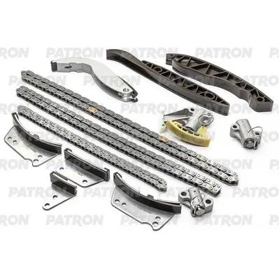 Комплект цепи ГРМ (Цепь-3, Нат-3, Усп-7) KIA: SORENTO I 2.5 CRDi 02- PATRON PTCK015