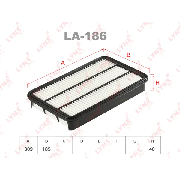 Фильтр воздушный LYNXauto LA-186