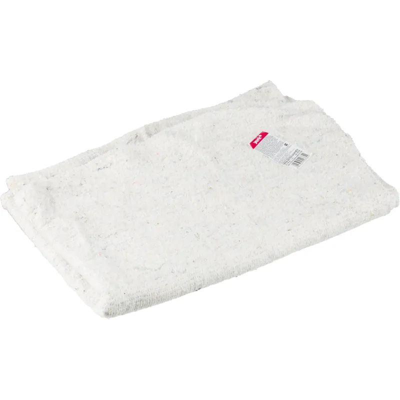 Тряпка для пола YORK салфетка хлопковая белая 260г/м2 80х100см 1668074