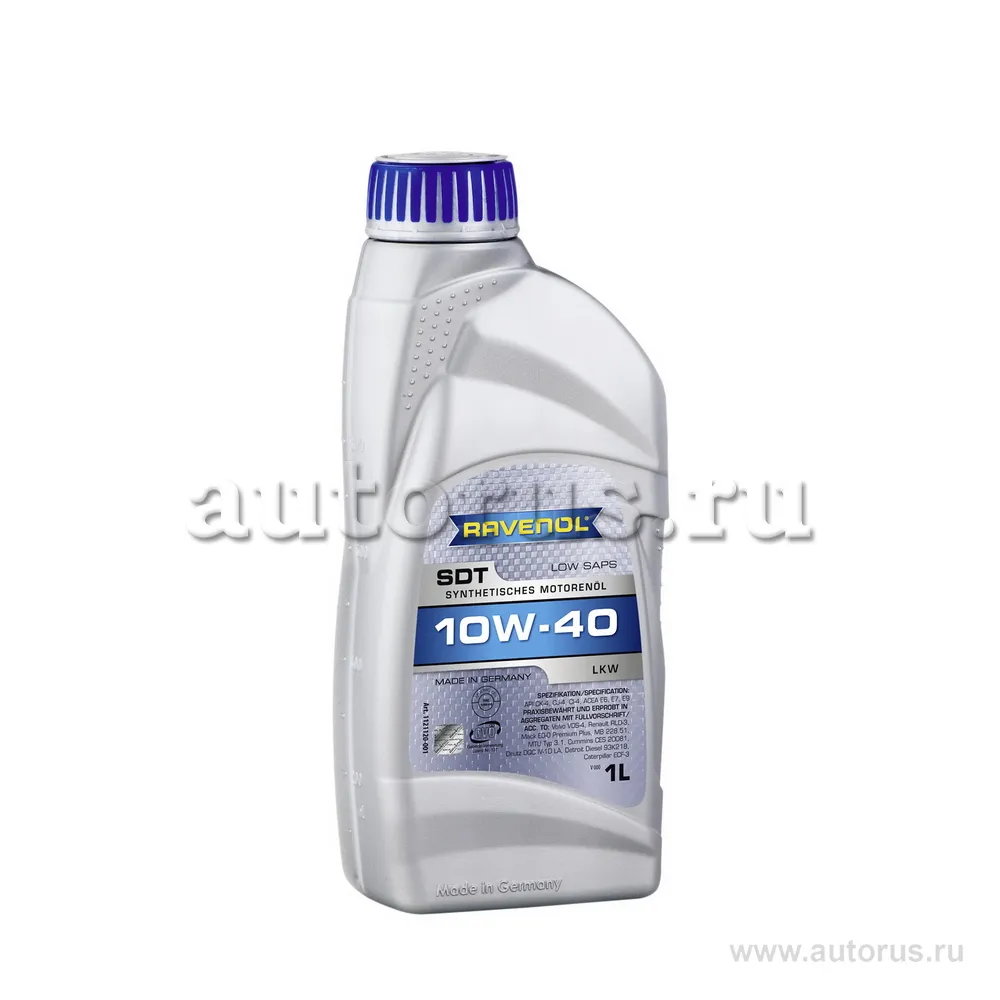 Моторное масло RAVENOL SDT Super Duty Truck SAE 10W-40 (1л) new 1121120-001 (4014835850606)
