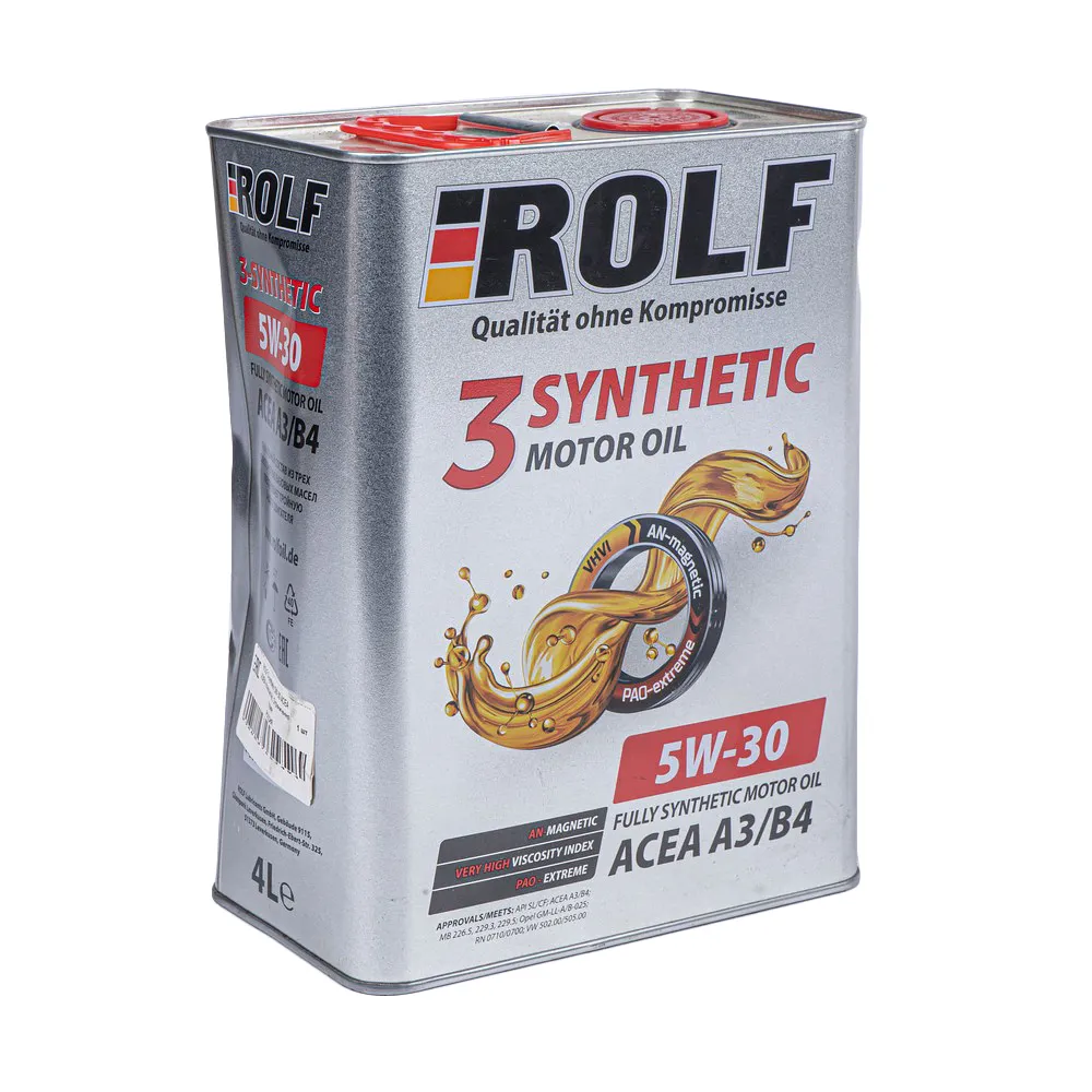 Масло моторное ROLF 3-SYNTHETIC 5W-30 4 л УЦЕНКА! 322733-N0