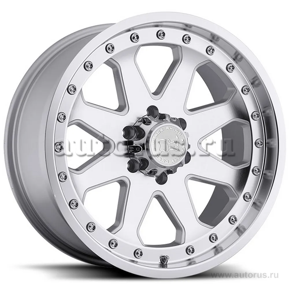 Диск литой R17 9J 6x139.7/112 ET-12 BLACK RHINO Imperial Silver Machine Cut Lip 1790MPR26140S12