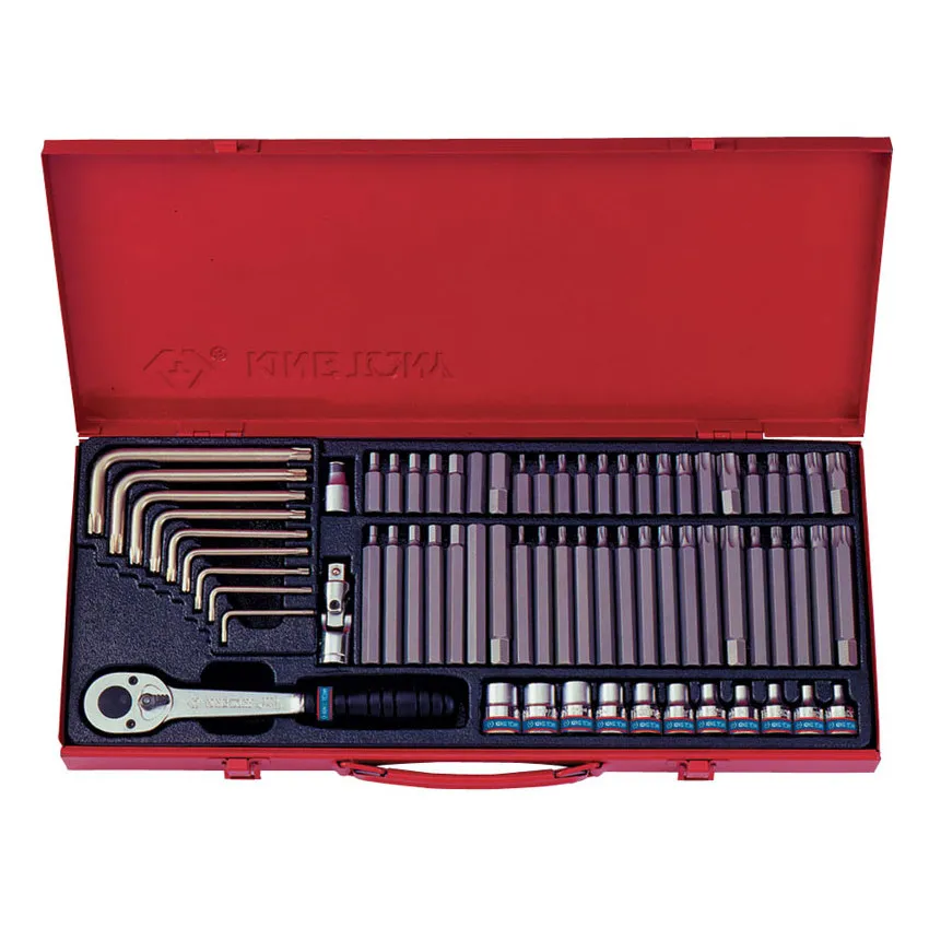 Набор вставок, бит 3/8, TORX, SPLINE, HEX , 69 предметов KING TONY 5169PR