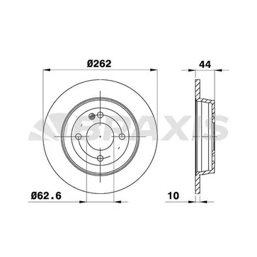 Диск тормозной BRAXIS AE0550