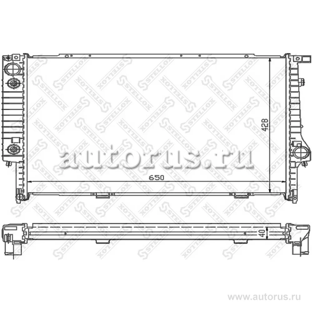 Радиатор BMW E34 2.5TDs 91 STELLOX 1025290_SX