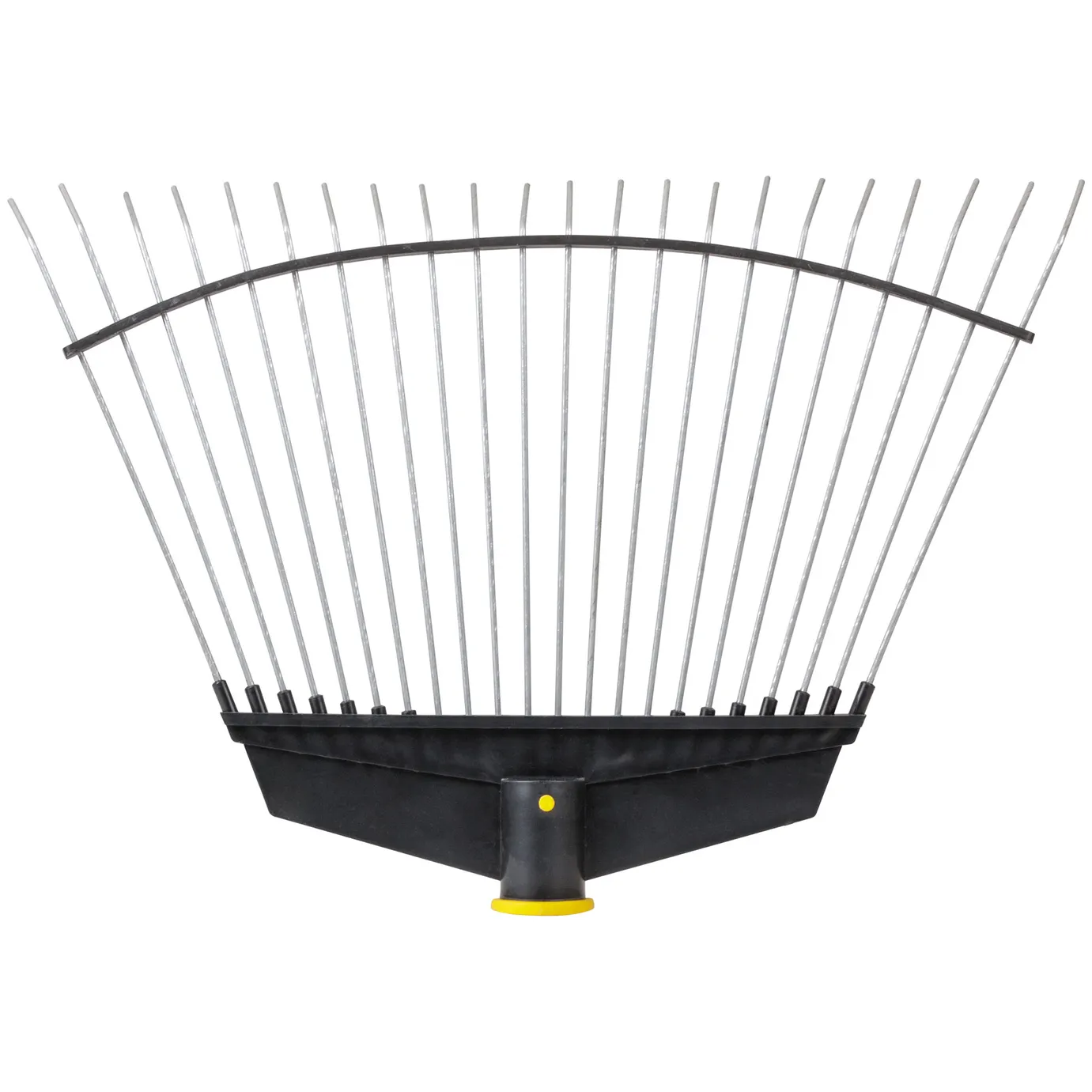 Грабли веерные проволочные (пластмассовая основа), 22 зуба, 290х430 мм, без черенка КУРС 76943