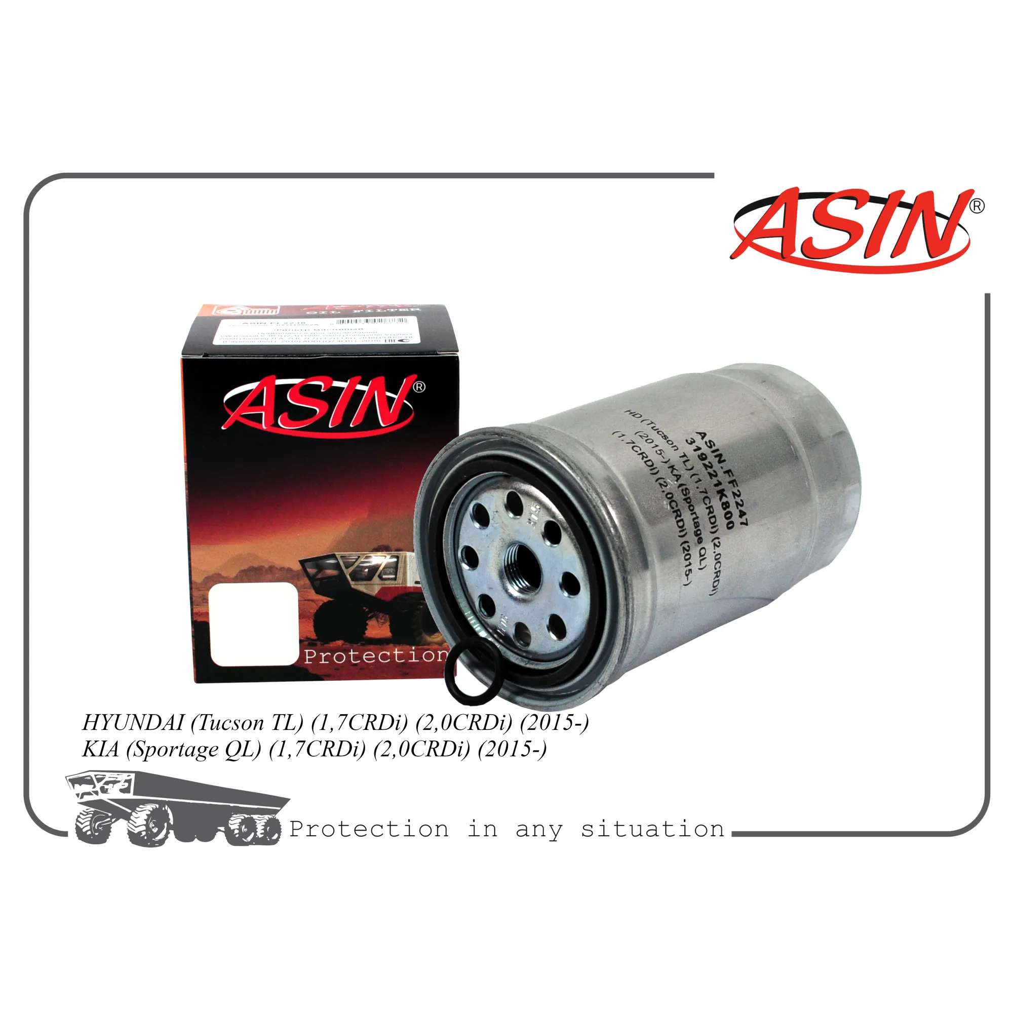 Фильтр топливный 31922-1K800/ASIN.FF2247 ASIN ASIN.FF2247