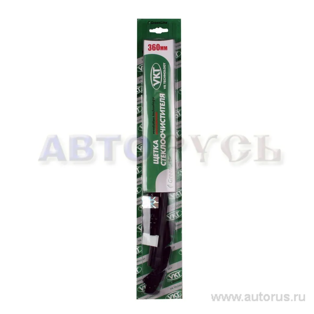 Щетка стеклоочистителя 360 мм бескаркасная 1 шт VK TECHNOLOGY Green Line VT 05614