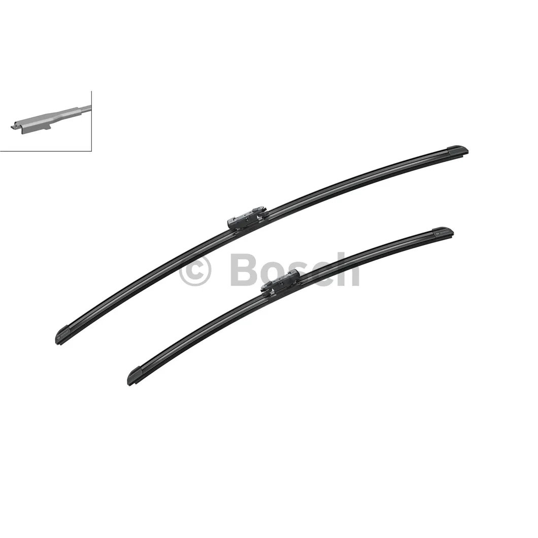Щетка стеклоочистителя 700/550 мм бескаркасная комплект 2 шт BOSCH AeroTwin 3 397 007 256