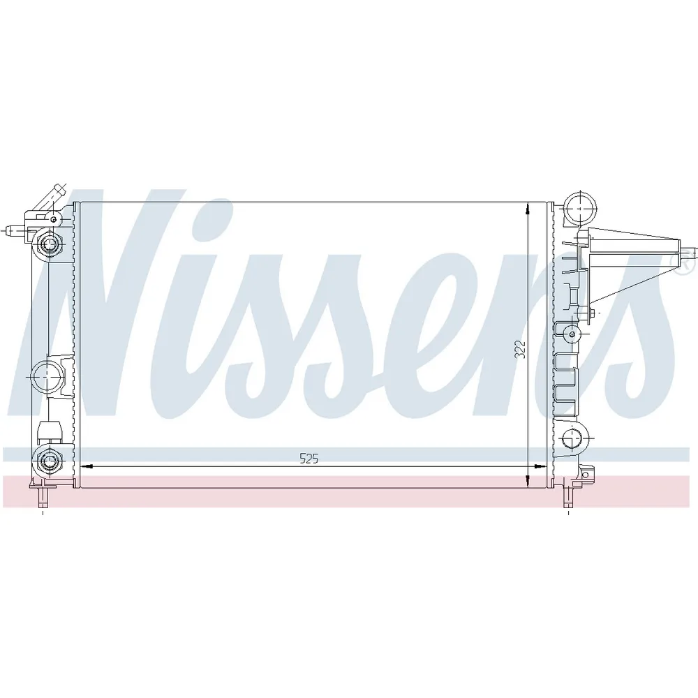 Радиатор OPEL VECTRA A 1.6 88-96