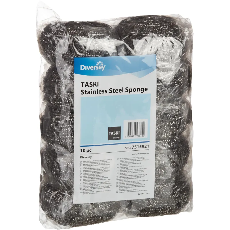 Губки для мытья посуды DI Stainless Steel Sponge спираль 10шт/уп 1607083