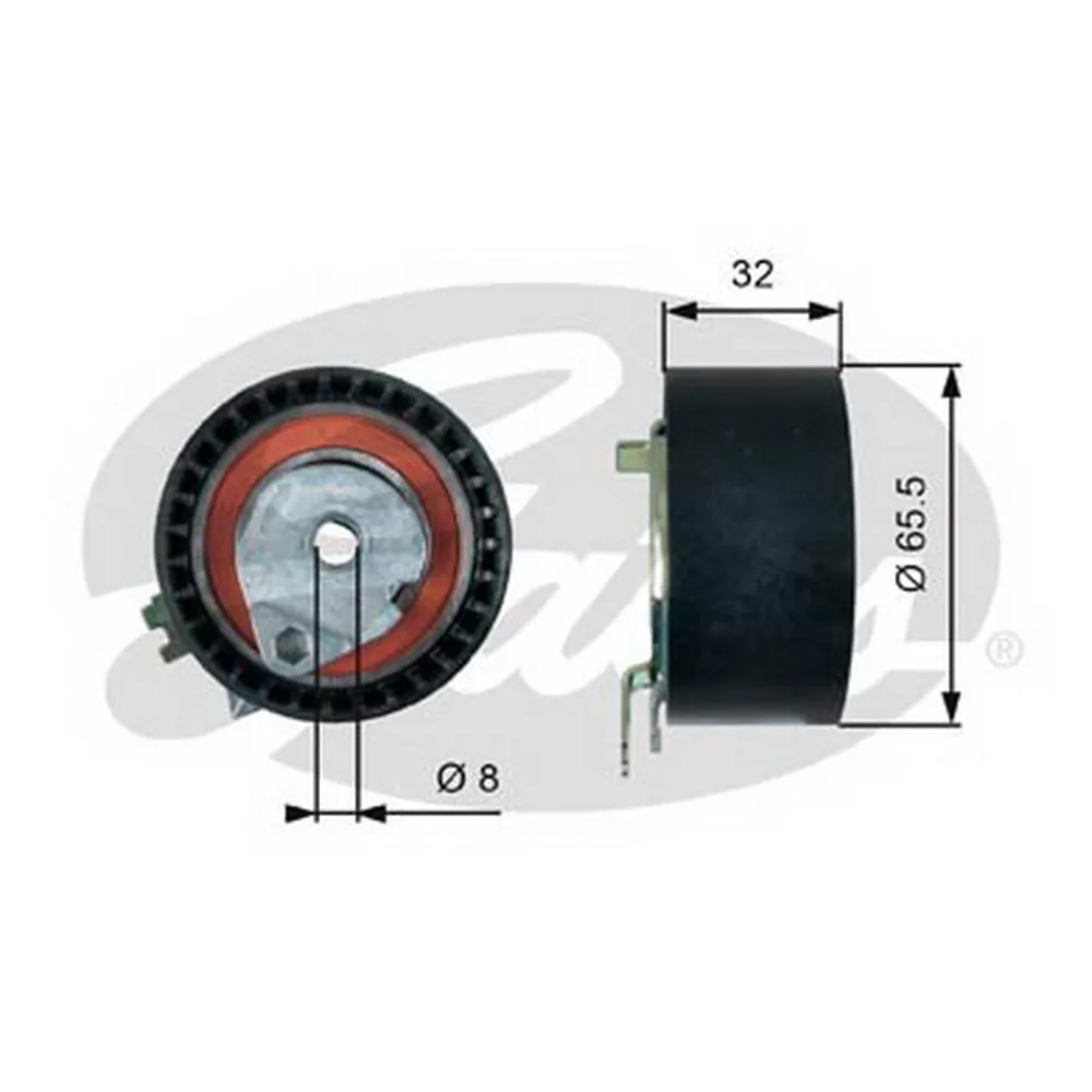 Ролик натяжителя ремня ГРМ RENAULT/ NISSAN GATES T43236