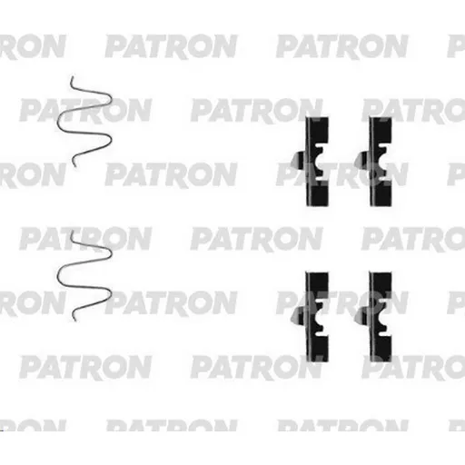 Комплект монтажный тормозных колодок дисковых DAIHATSU: GRAN MOVE 96-, CHARADE IV 93-, PATRON PSRK1257