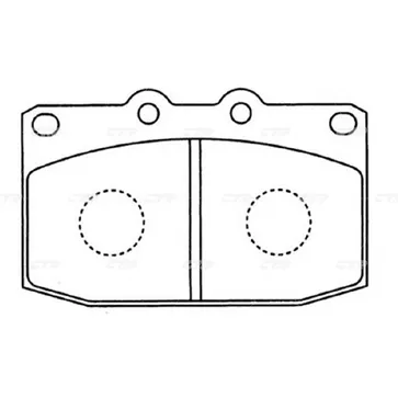 Тормозные колодки CTR CKMZ-47