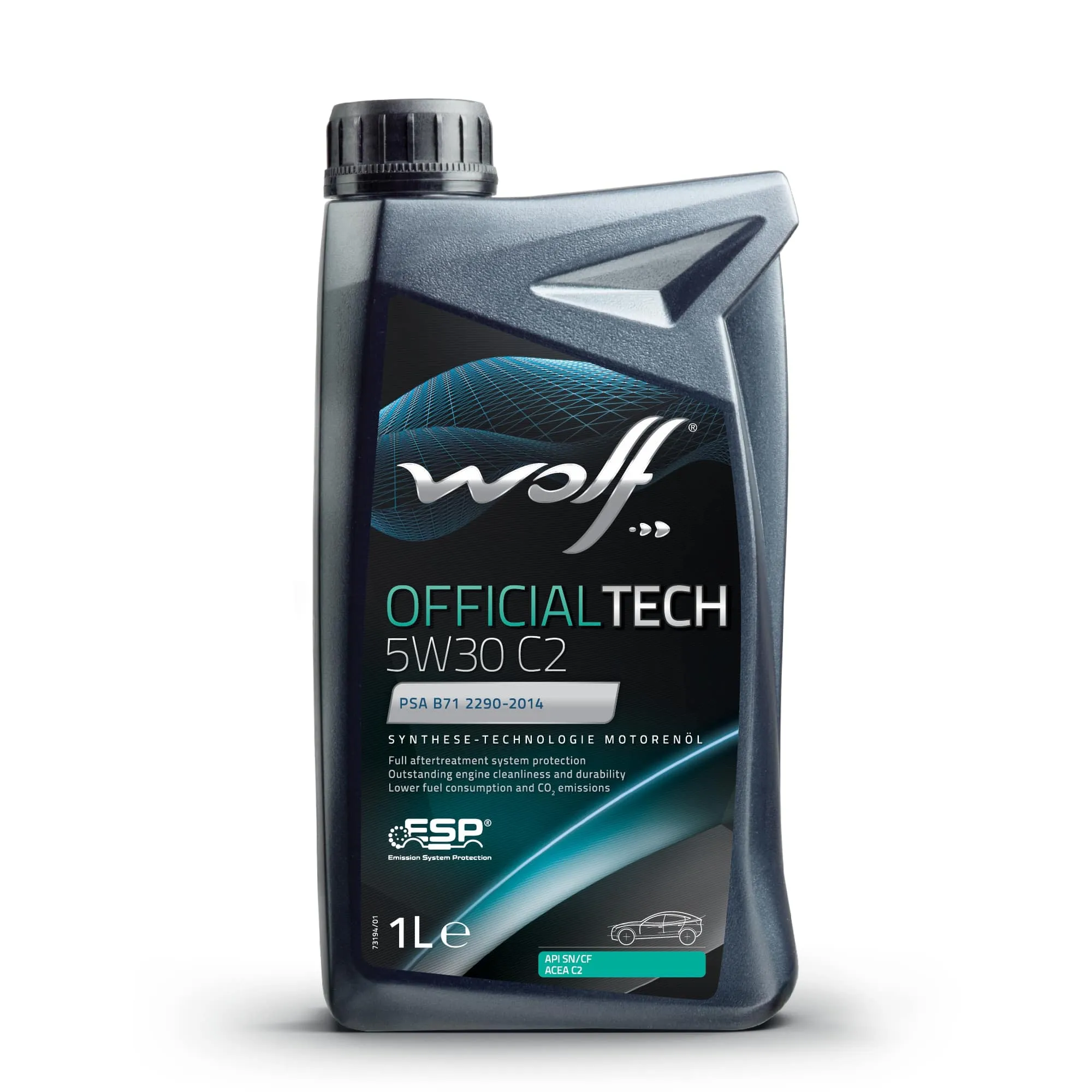 Масло моторное синт. WOLF OFFICIALTECH 5W30 С2, 1л