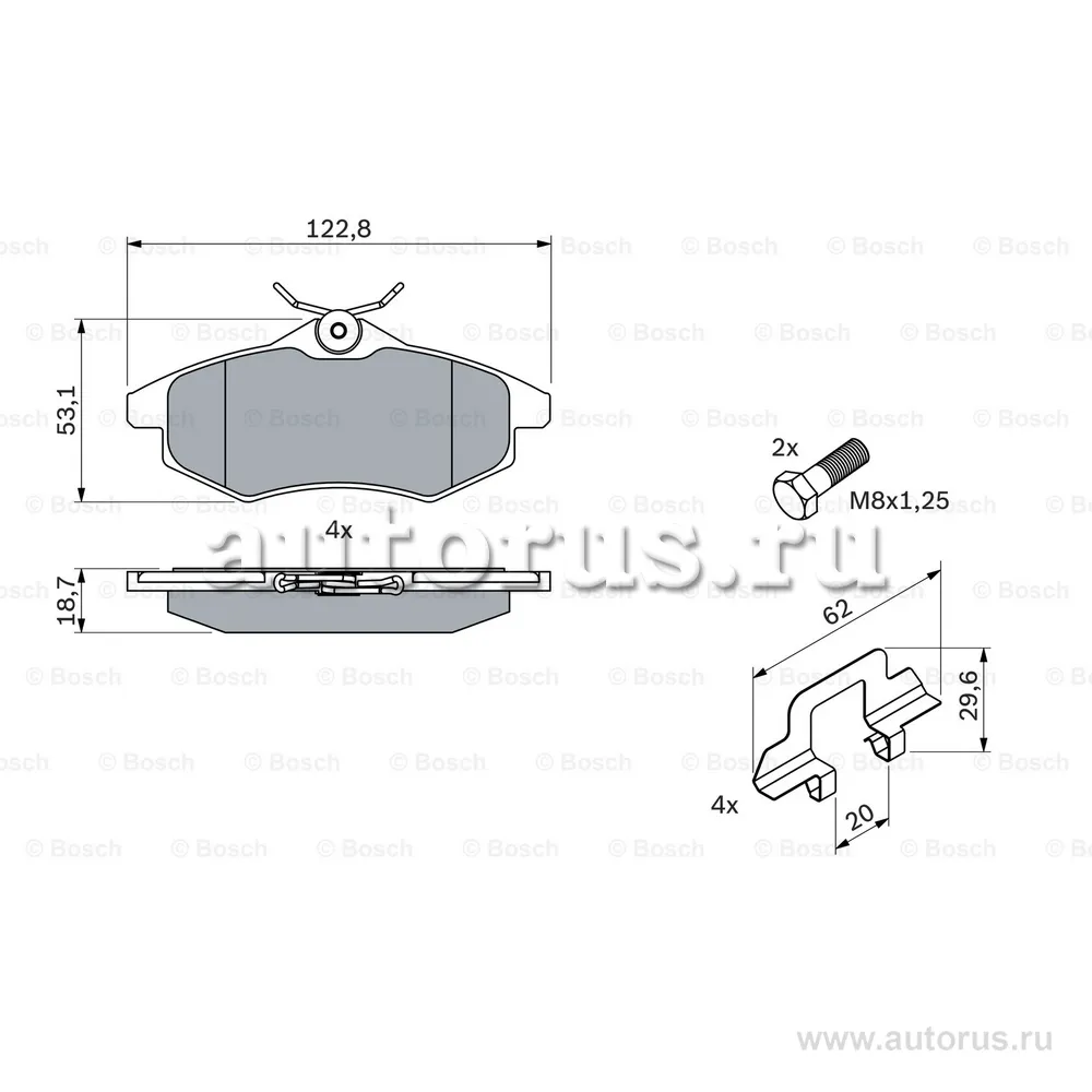 Колодки тормозные CITROEN C2/C3 1.1-1.4 02- передние