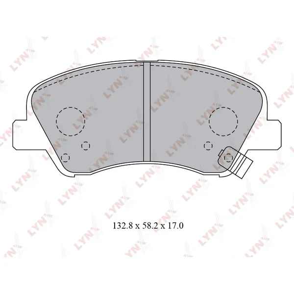 Колодки передние LYNXauto BD-3619