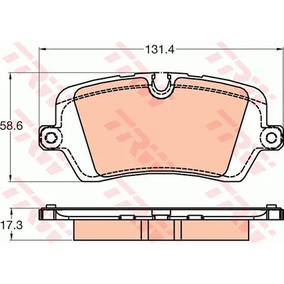 Колодки задние RANGE ROVER IV 2012 >> TRW GDB2029