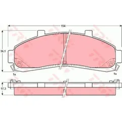 Колодки передние FORD EXPLORER (U2) 4.0, 4.9, MAZDA B-SERIE (UF) 2.5D GDB4010