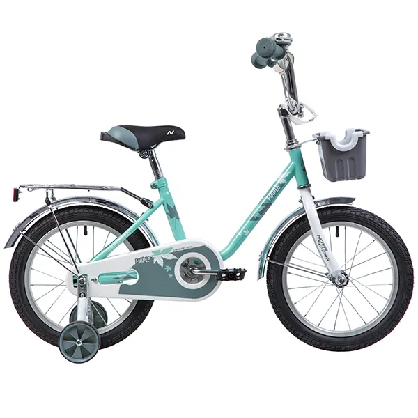 Велосипед 14 детский Novatrack Maple (2019) количество скоростей 1 рама сталь 9 серый