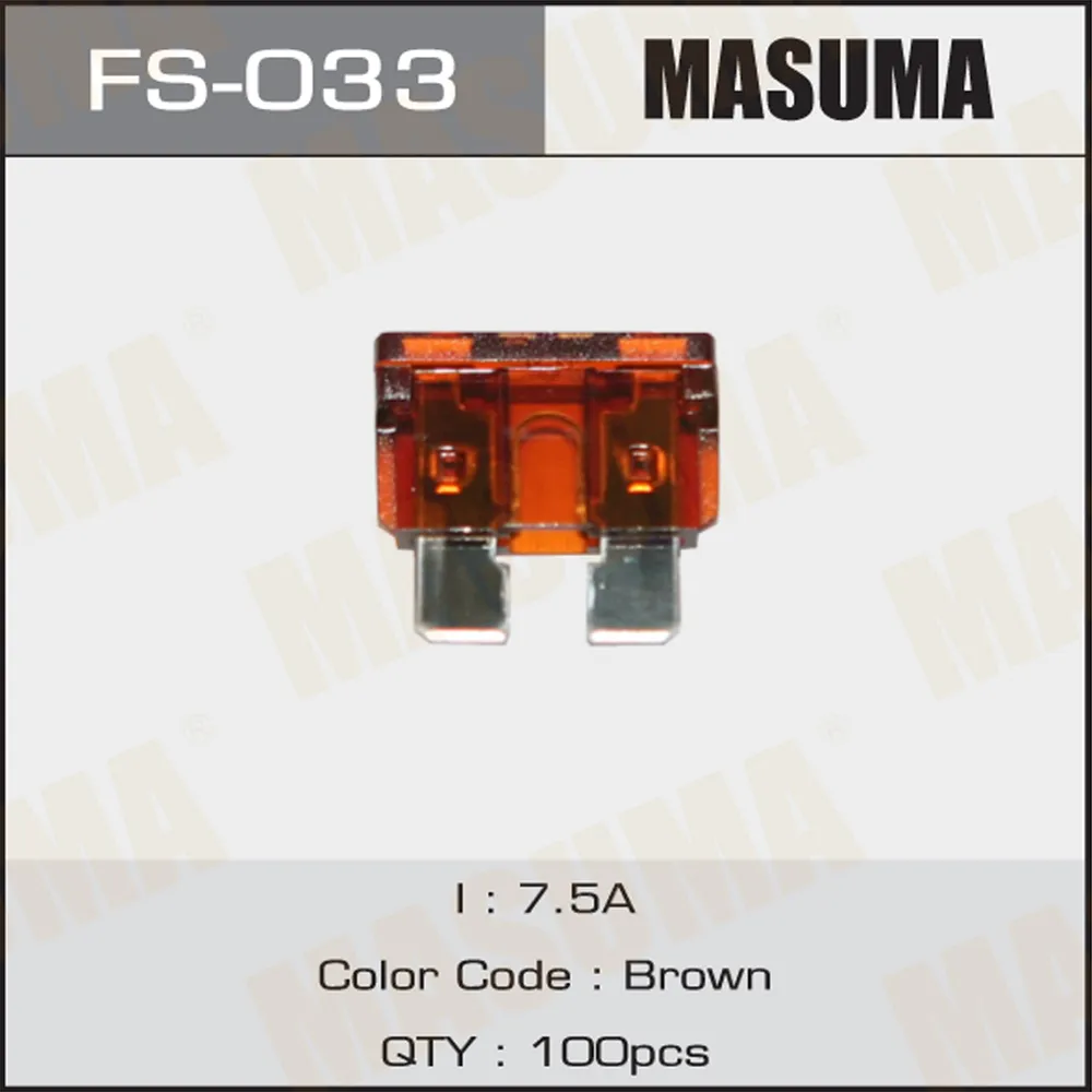 Автомобильный предохранитель 7,5 А MASUMA FS-033