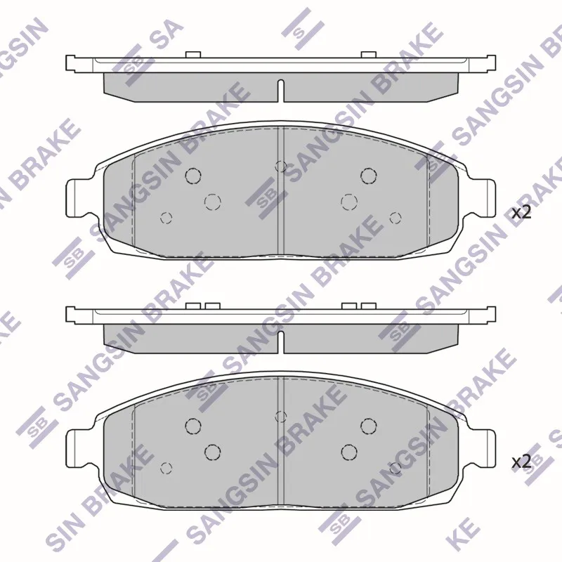 Колодки торм.пер. SANGSIN BRAKE SP1676A