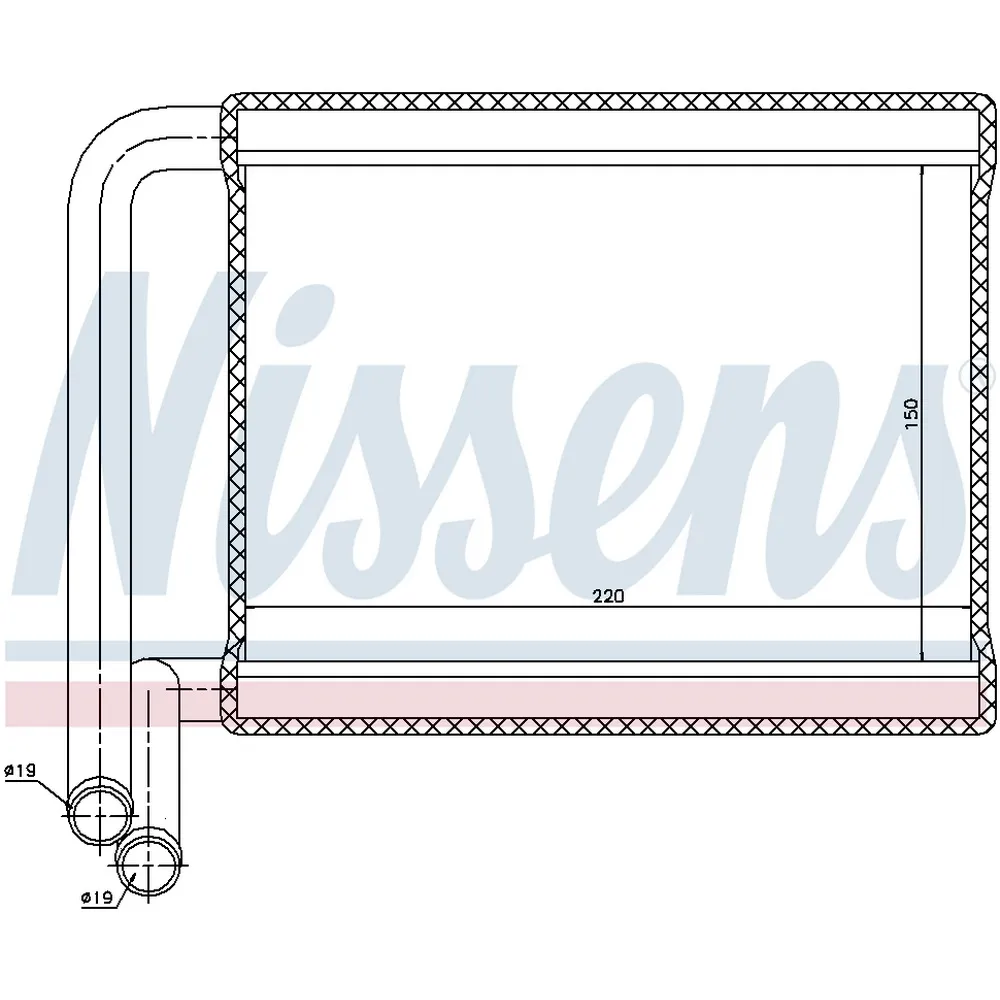 Радиатор печки KIA RIO D 05- NISSENS 77527