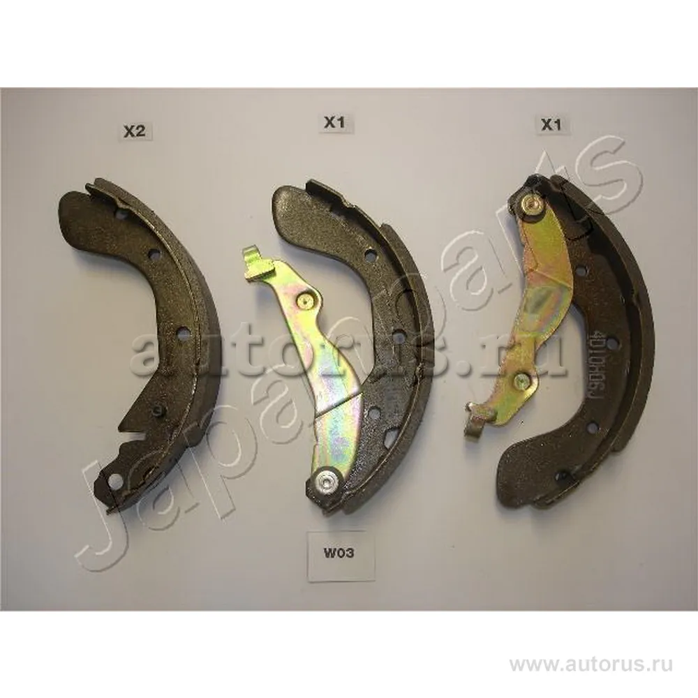 Колодки барабанные CHEVROLET Aveo III 2011->/Spark III 2010-> JAPANPARTS GF-W03AF