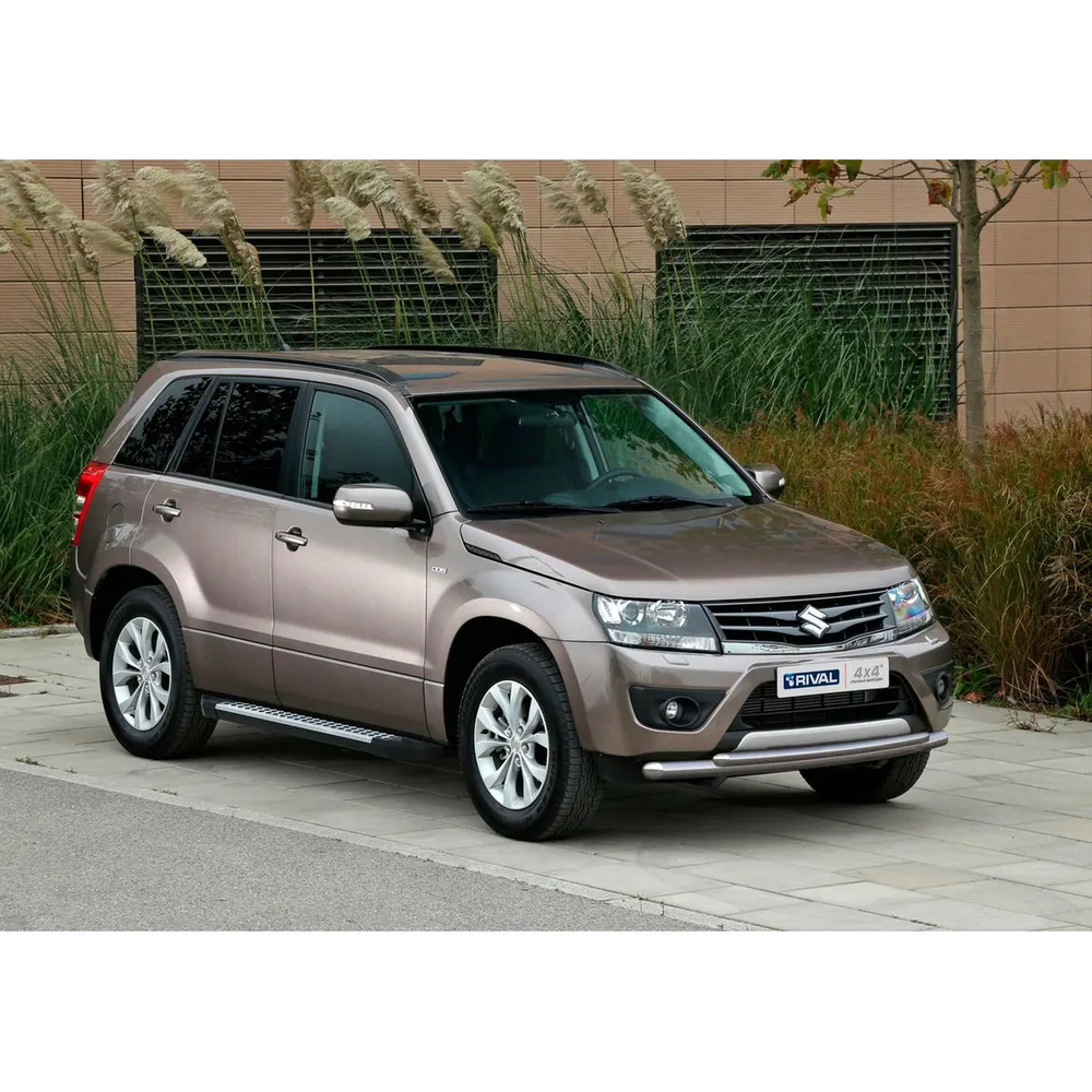 Порог-площадка Bmw-Style D173AL + комплект крепежа, RIVAL, Suzuki Grand Vitara 2005-2008-2012-2016 Suzuki Grand Vitara III D173AL.5502.2