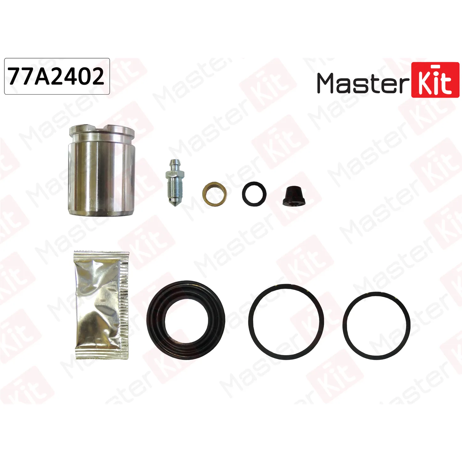 Ремкомплект тормозного суппорта + поршень VW TIGUAN (5N_) 2007 -, Audi A6 Allroad (4FH, C6) MASTERKIT 77A2402