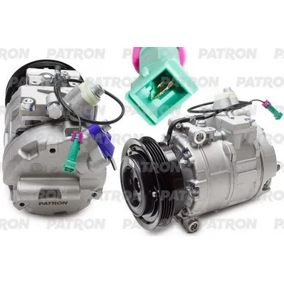 Компрессор кондиционера Audi A4 (B5) (94-)/A6 (C5) (97-) 1.6i/1.8i PATRON PACC080