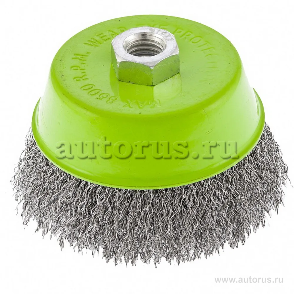 Щетка для УШМ, 100 мм, М14, чашка, витая проволока СИБРТЕХ 746057