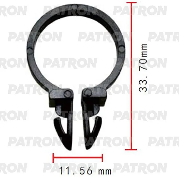 Держатель трубок электропроводки пластмассовый PATRON P37-2074