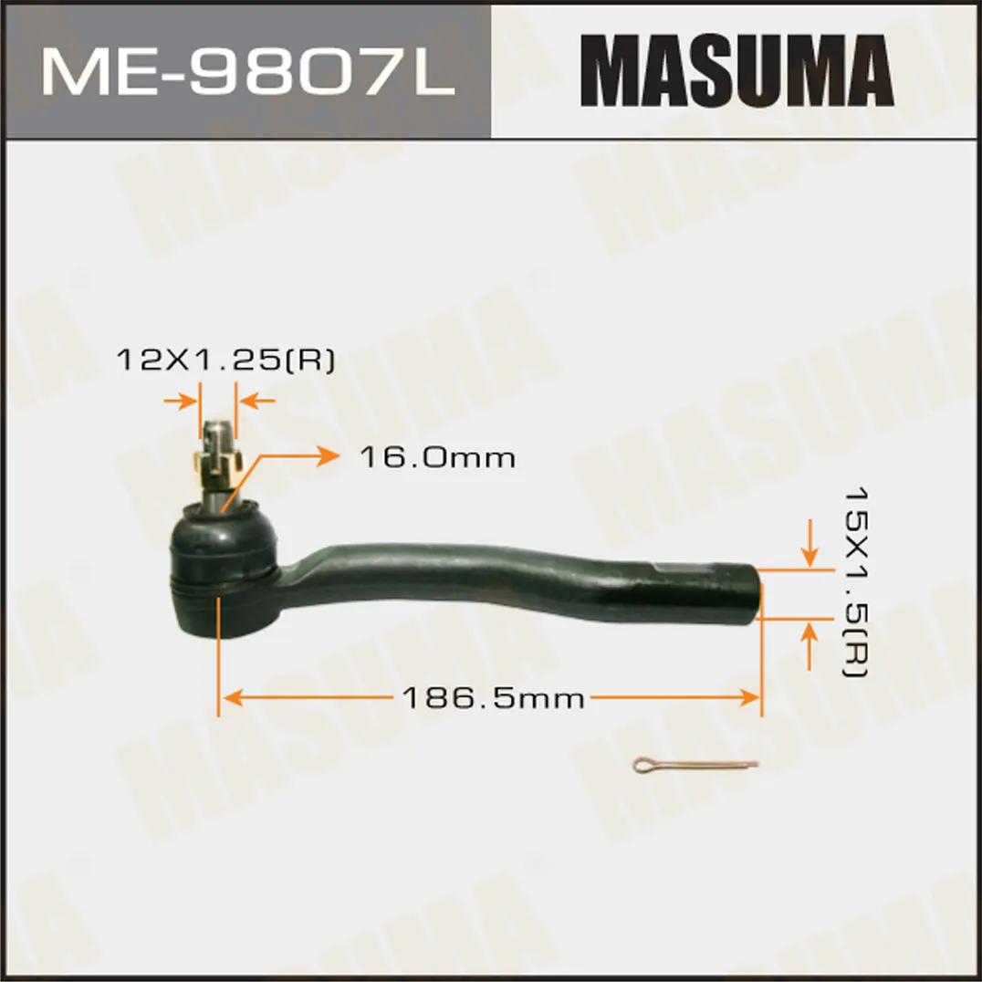 Наконечник рулевой L TOYOTA AURIS MASUMA ME-9807L