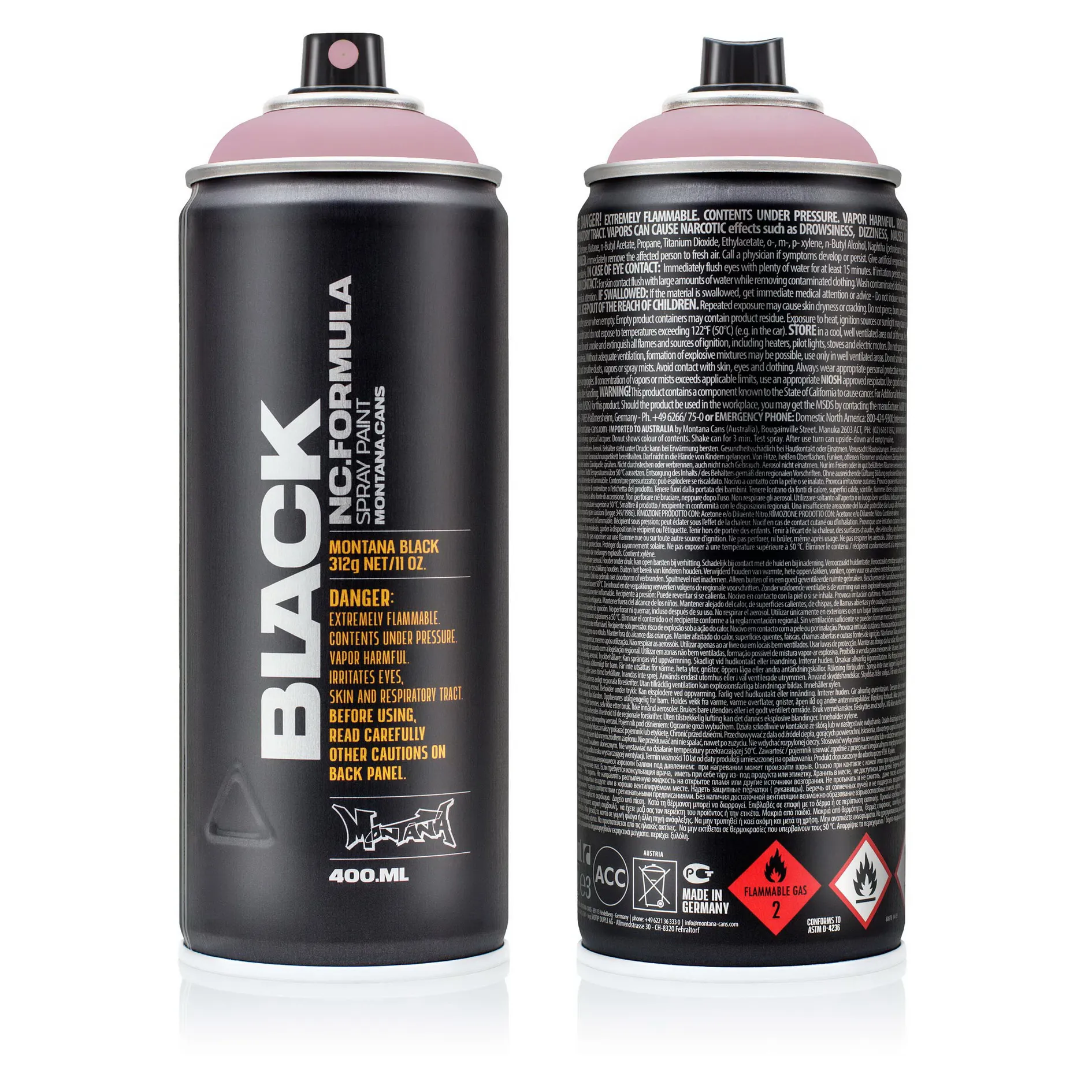 Краска BLACK розово-сливовая MONTANA CANS 4260 BLK
