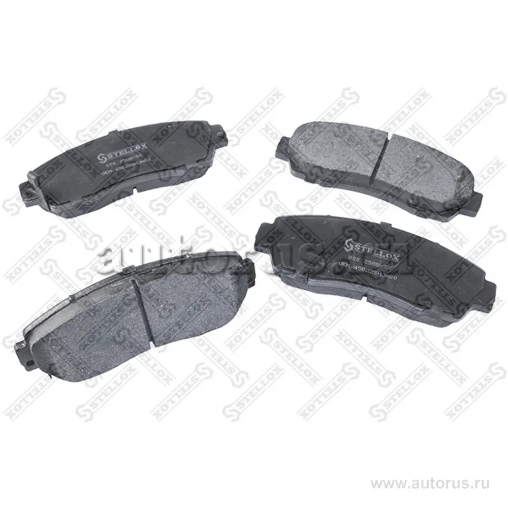 Колодки дисковые перед. с антискрип. пл. Honda CR-V III 2.0i-VTEC/ STELLOX 000 258B-SX