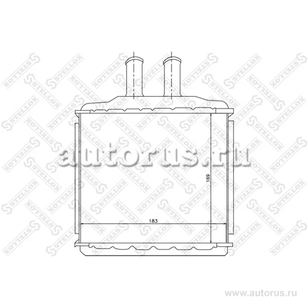 Радиатор печки Chevrolet Lacetti/Nubira all 03> STELLOX 10-35105-SX